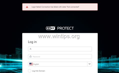 [ALERT8640] No se puede iniciar sesión en ESET  .